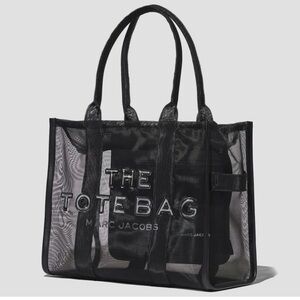 Marc Jacobs Black Mesh Tote Bag